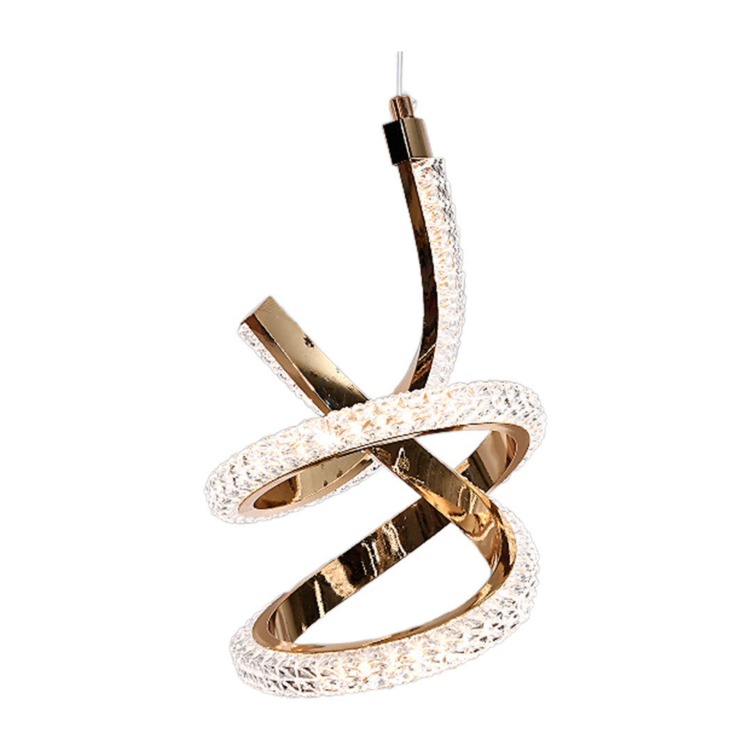 Foto do produto PENDENTE CRISTALL DECCOR NICOSIA 10W GOLD 3000K