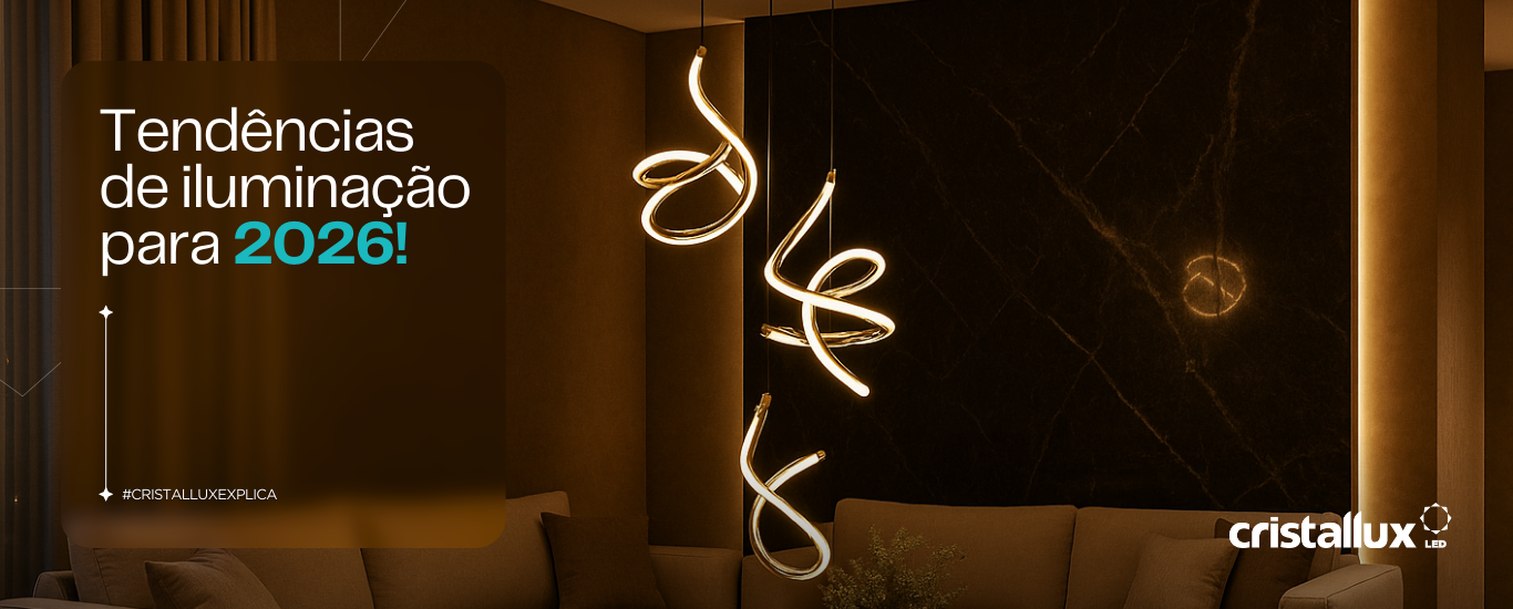 Foto do artigo Tendências de iluminação para 2026!