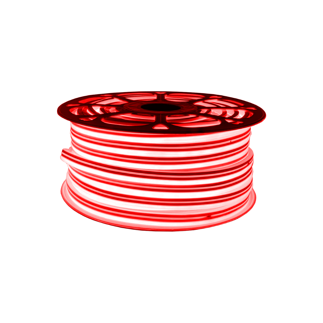 Foto do produto FITA LED CRISTALL DECCOR NEON 50MT 110V 14,4W/M VERMELHA IP65 120LED/M IRC>80